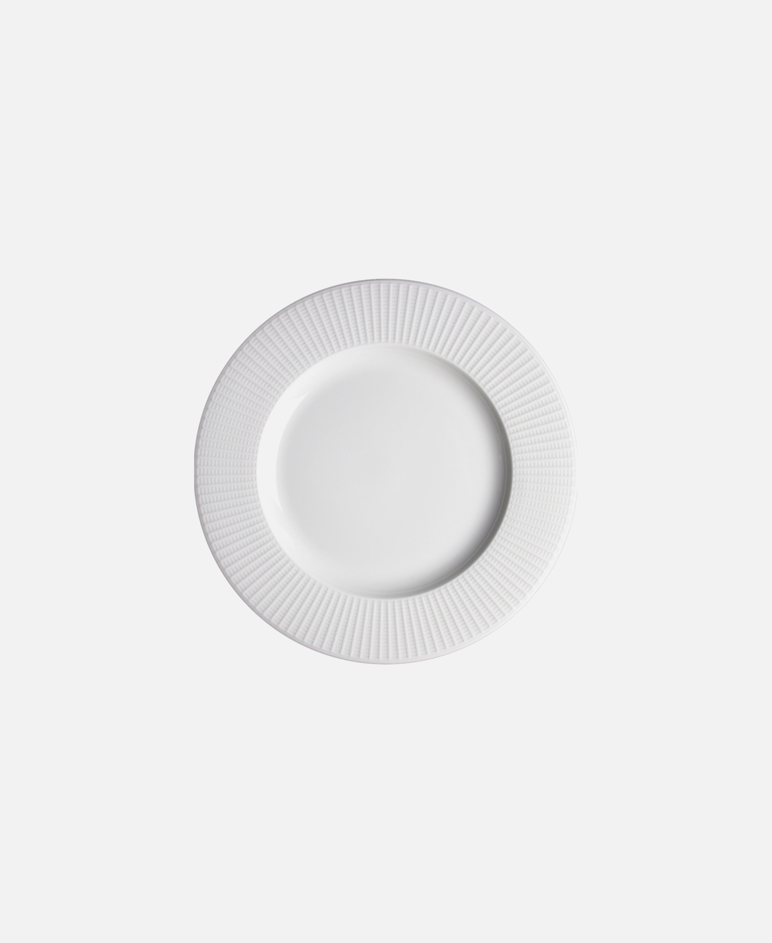 Plato Llano Willow - Blanco