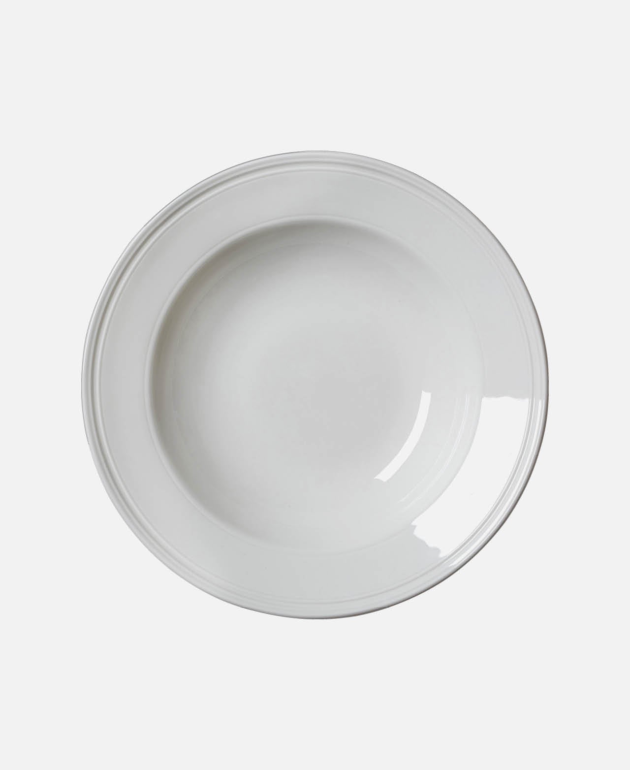 Bead Pasta Plate - White