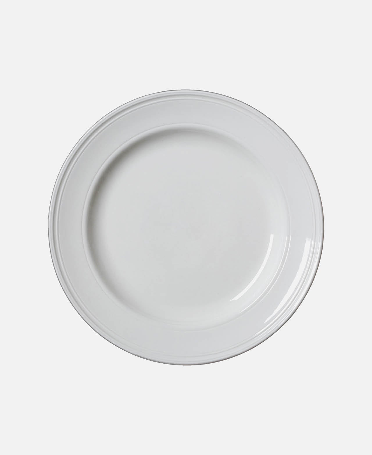 Bead Dinner Plate - White