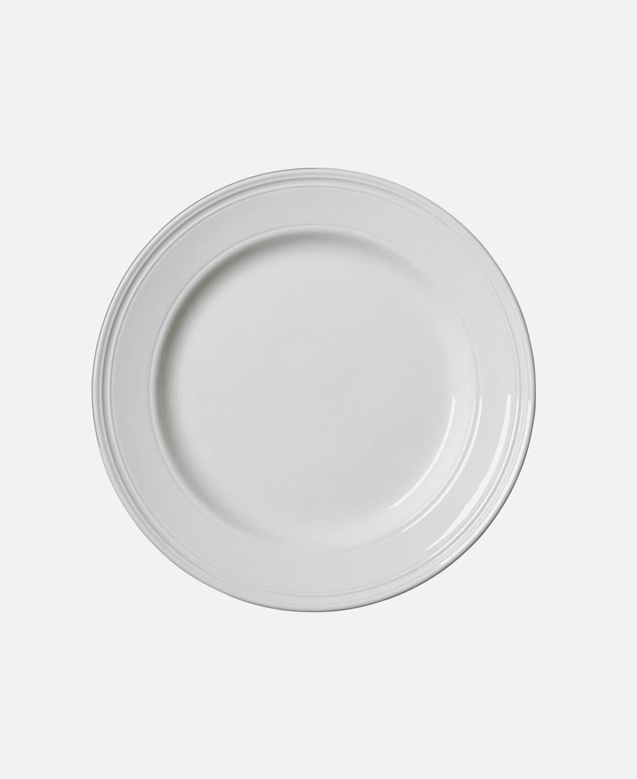 Bead Dinner Plate - White