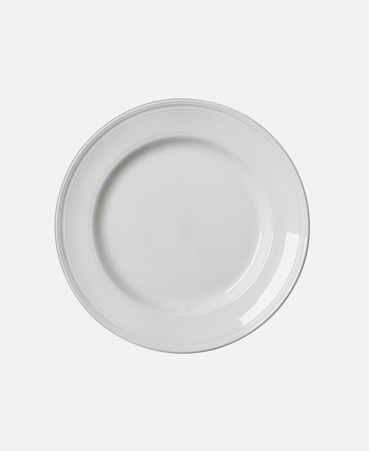 Bead Dinner Plate - White