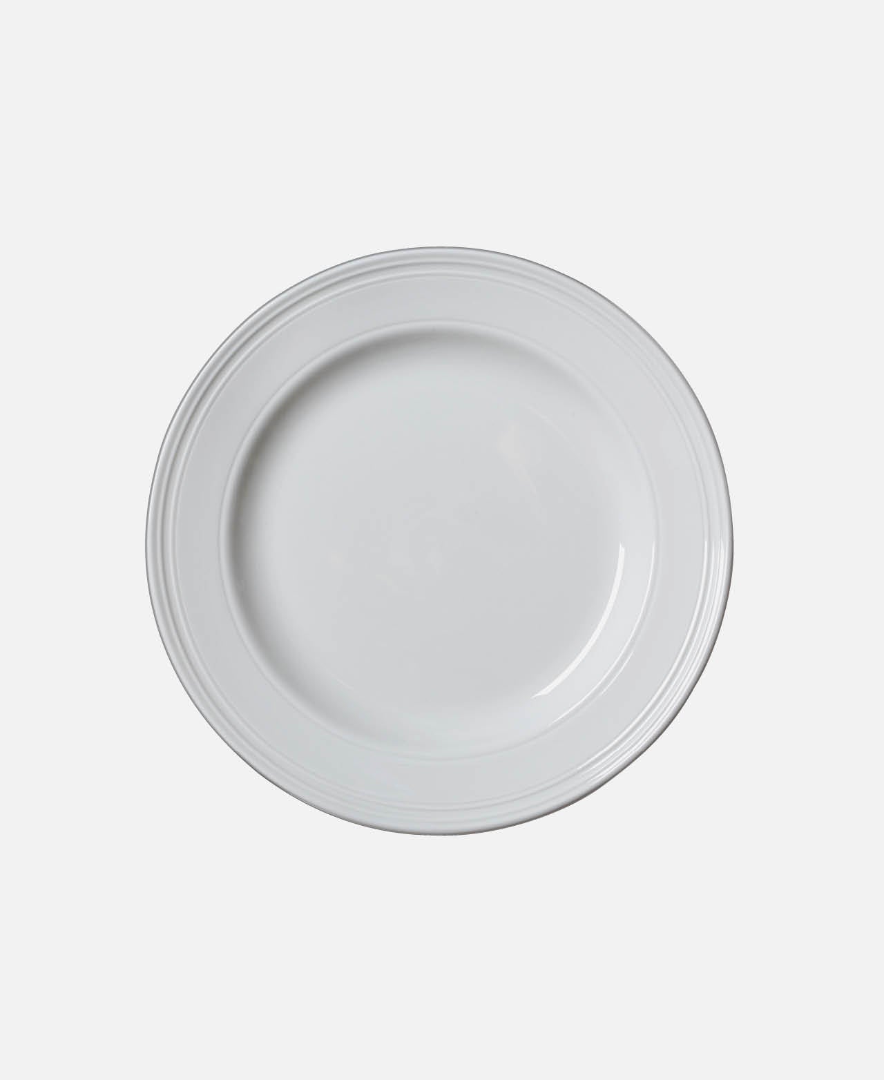 Bead Dinner Plate - White