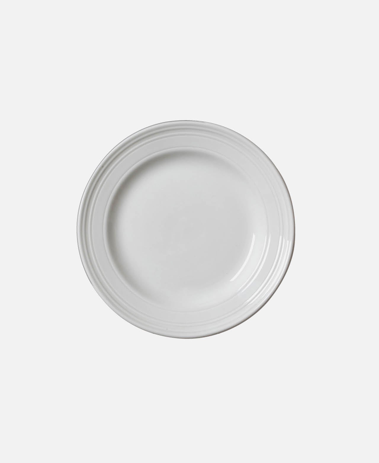 Plato Llano Bead - Blanco