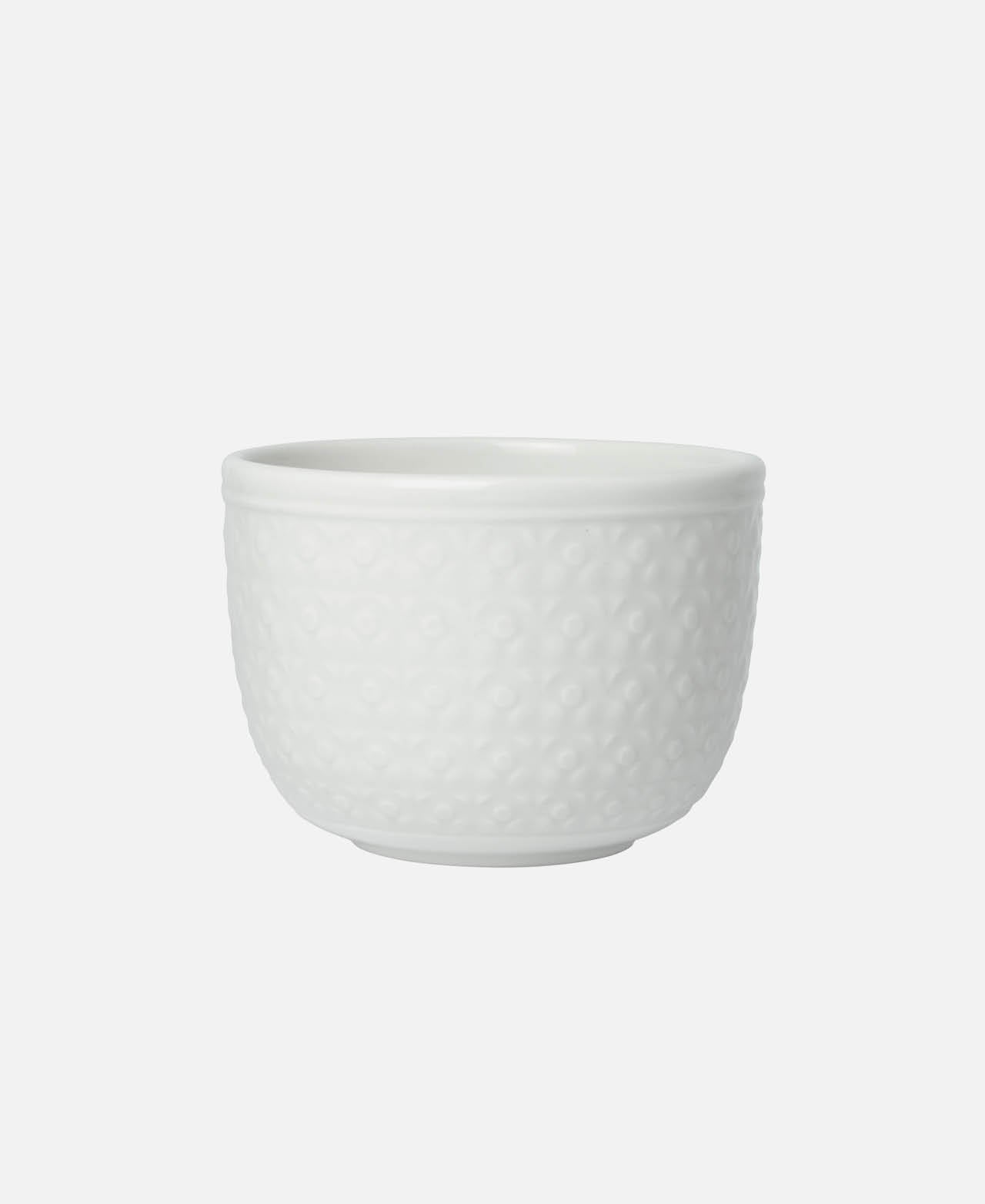 Bead Embossed Consommé Bowl - White