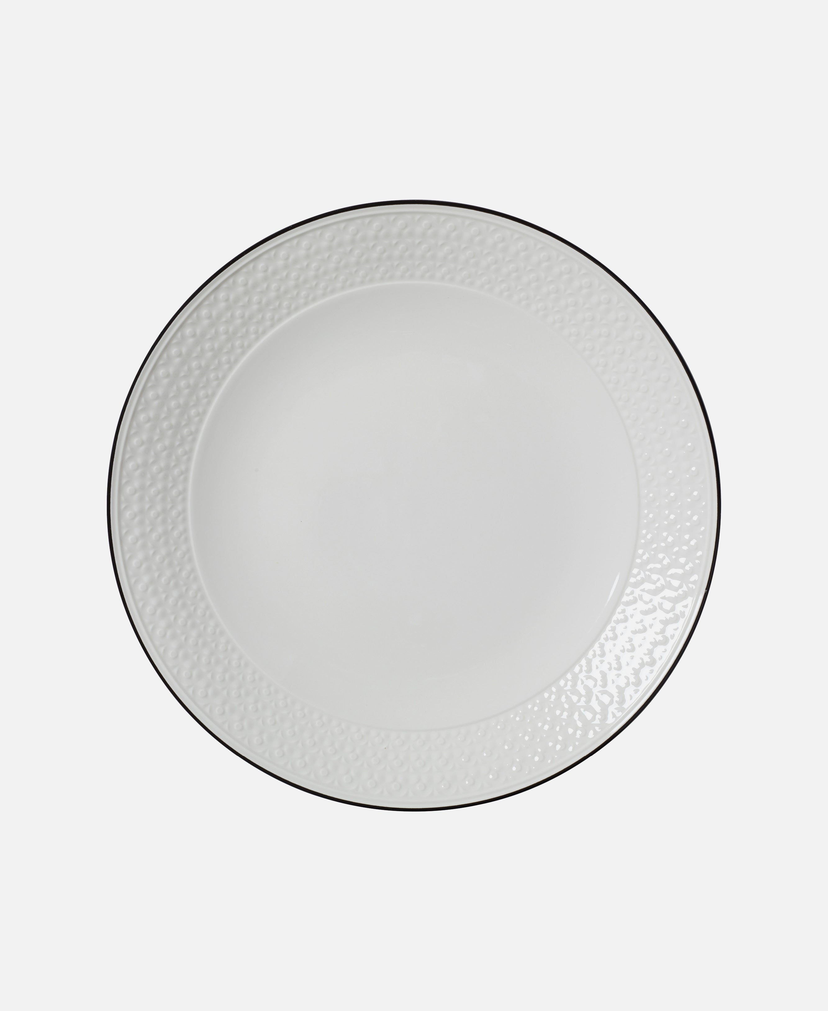 Plato Coupé Bead Band - Blanco