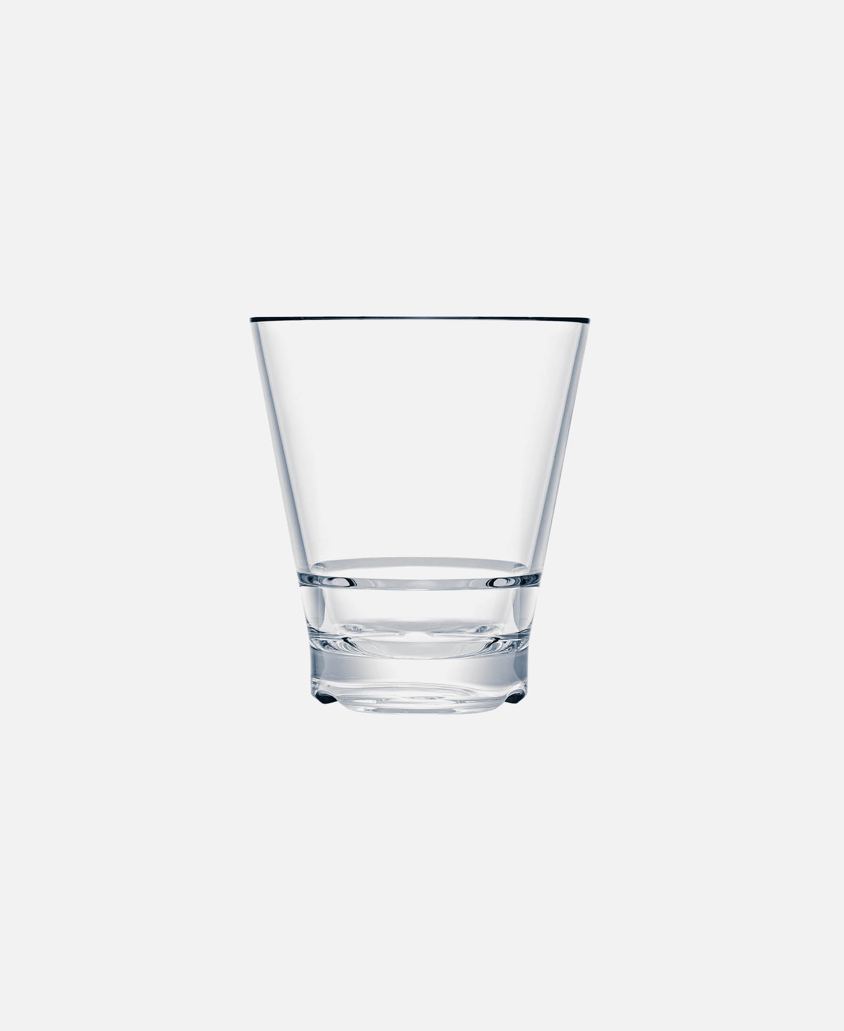Vaso Corto Roca Doble Capella Apilable - Transparente