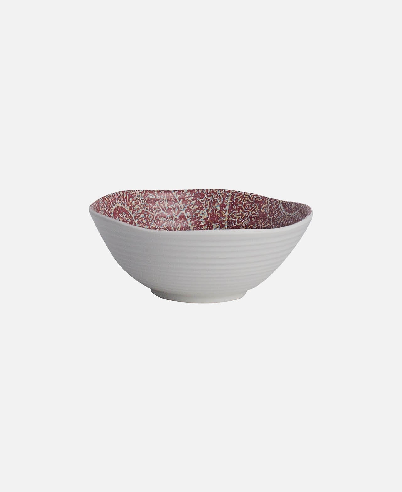 Solano Bowl - White / Red