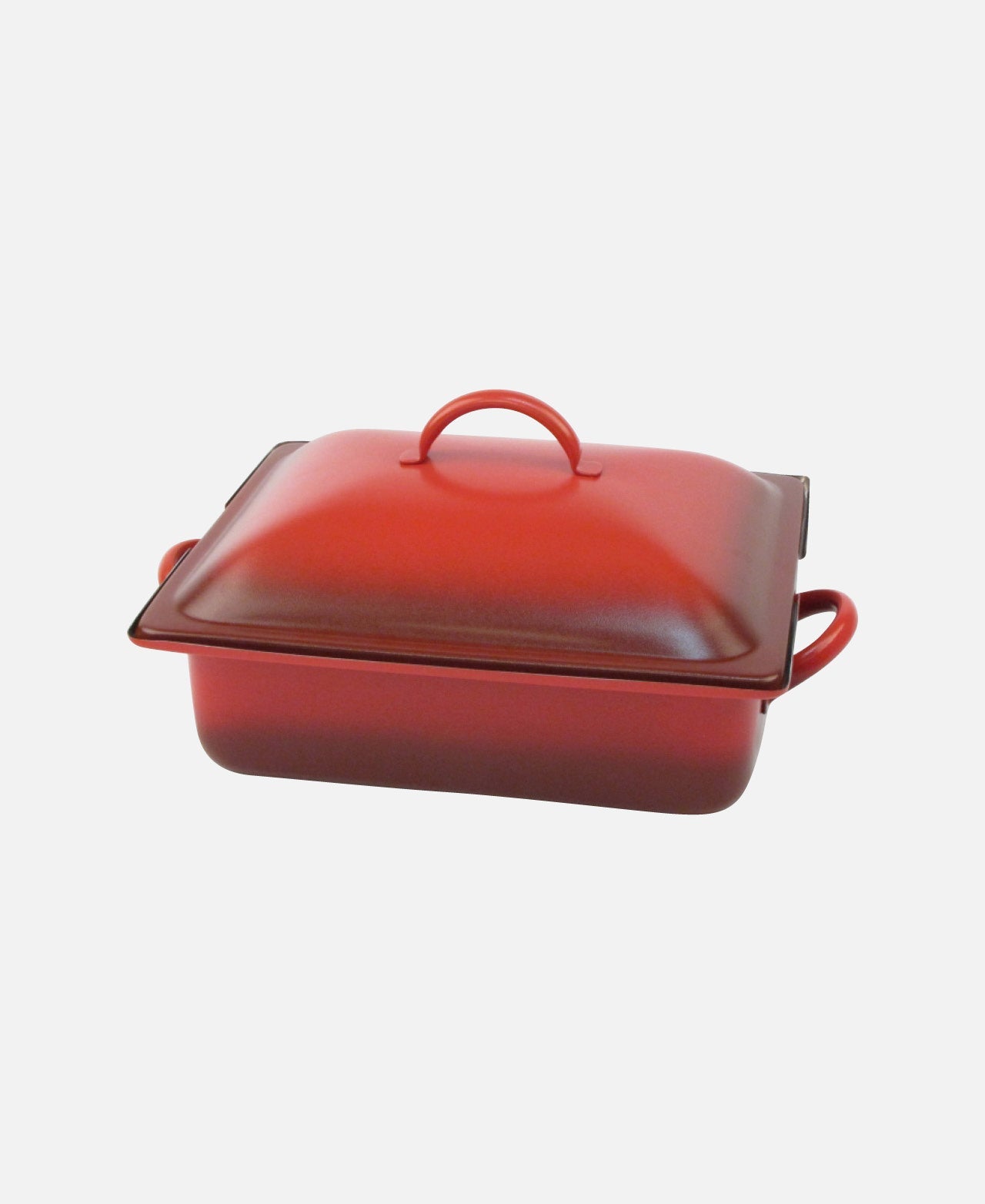 Rectangular Chafer With Lid And Homestyle Induction Bowl - Red