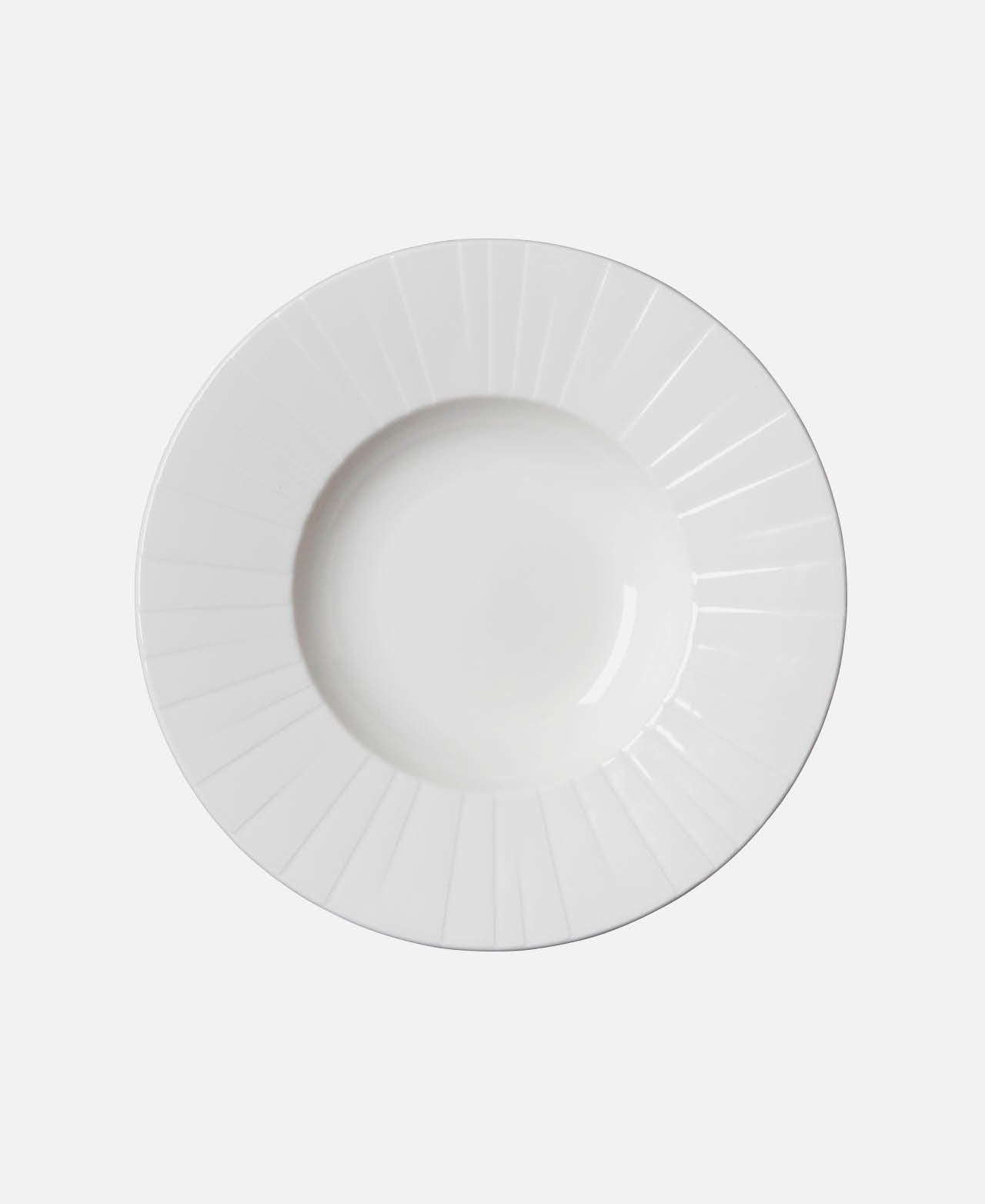 Gourmet Alina Deep Plate - White