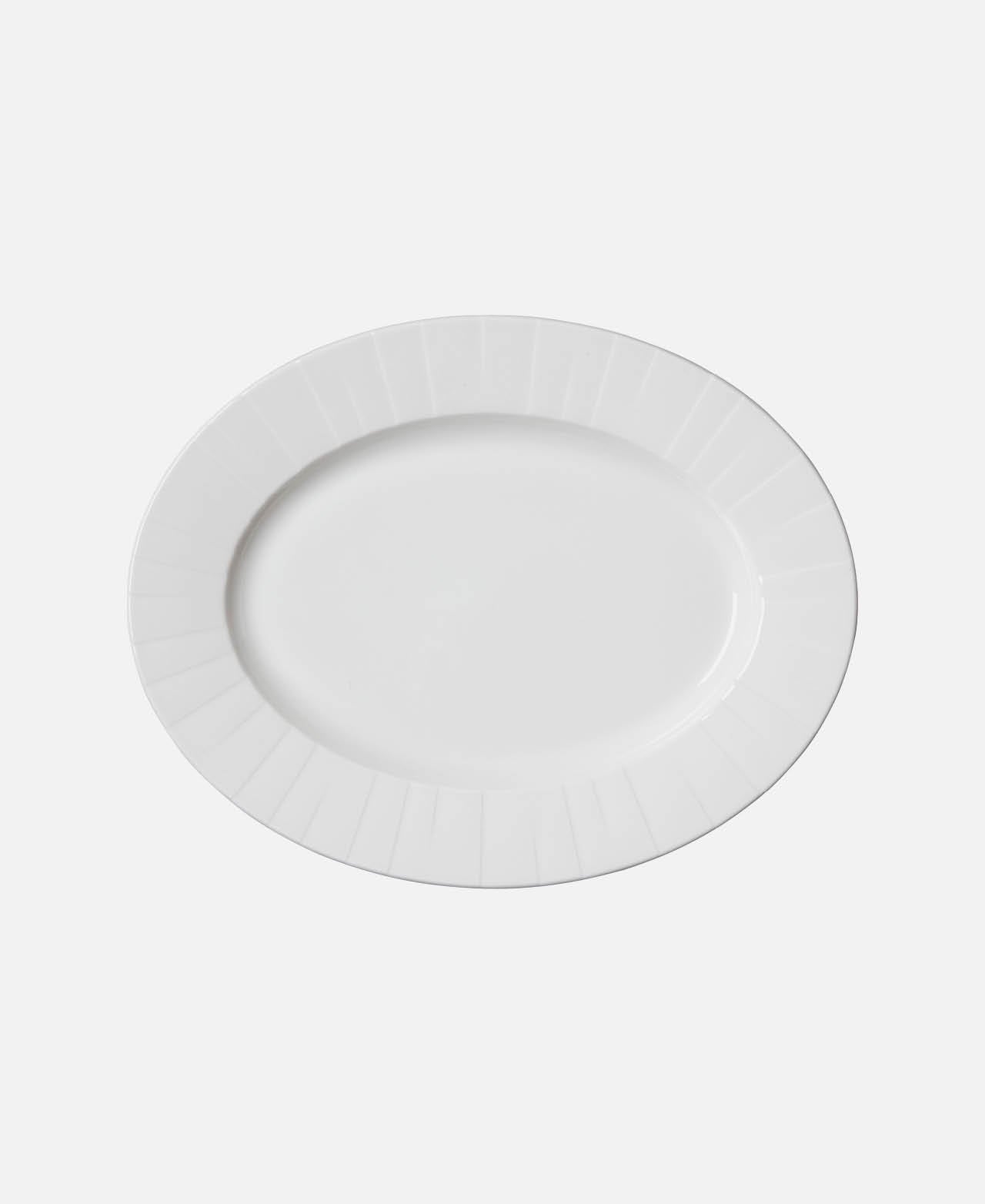 Alina Oval Plate - White