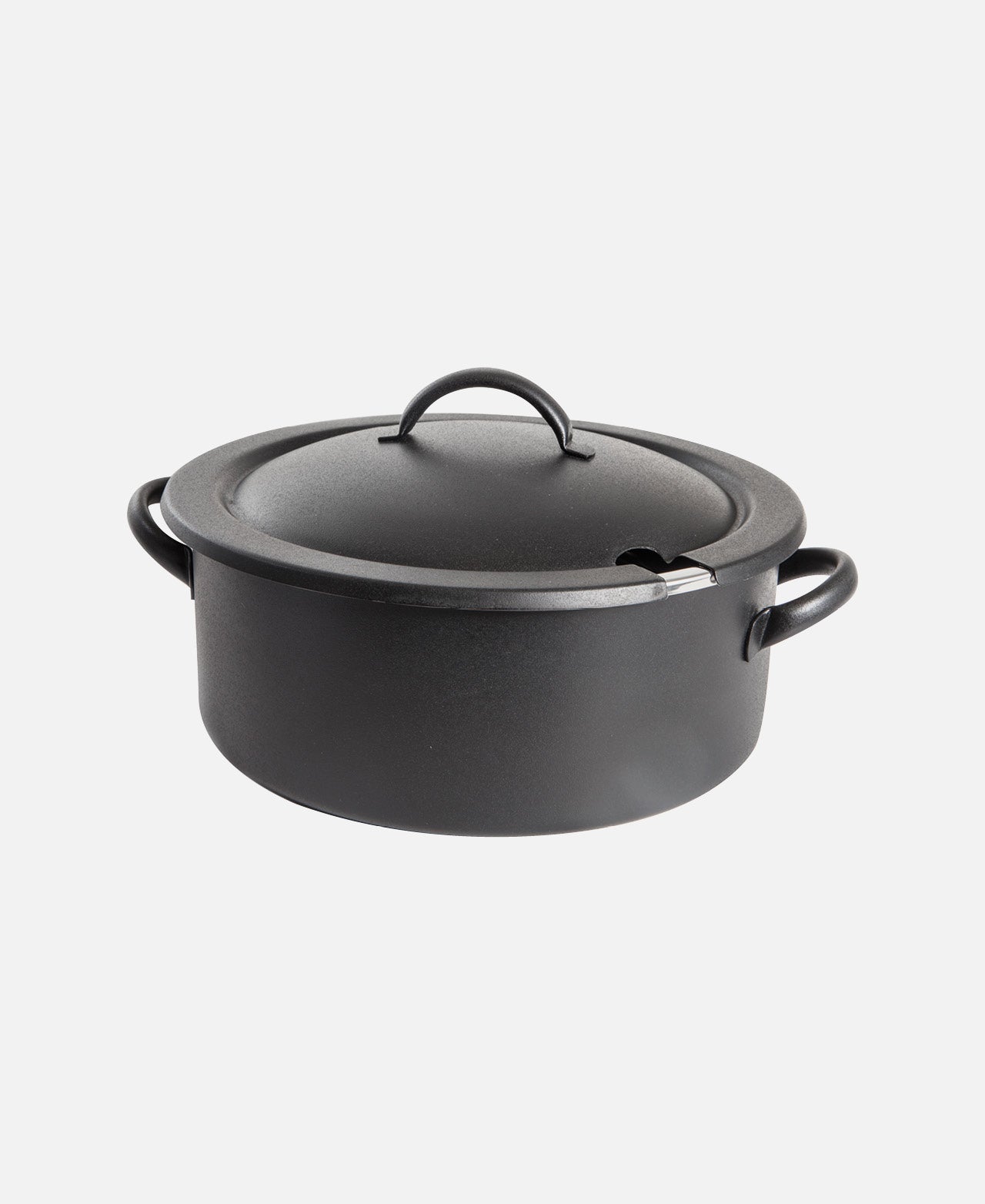 Homestyle Induction Round Pot with Lid and Bowl - Black