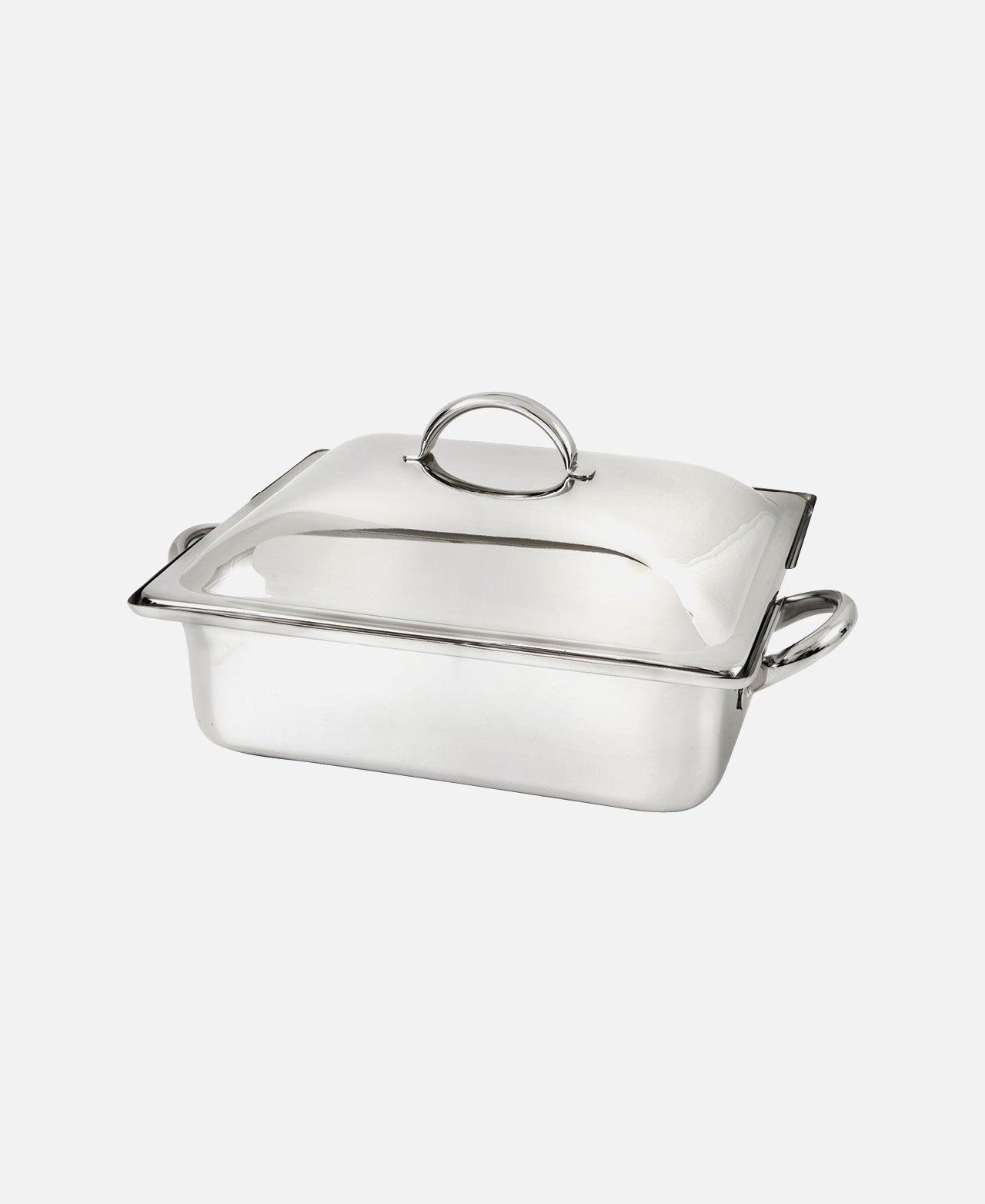 Rectangular Chafer With Lid And Homestyle Induction Bowl - Steel