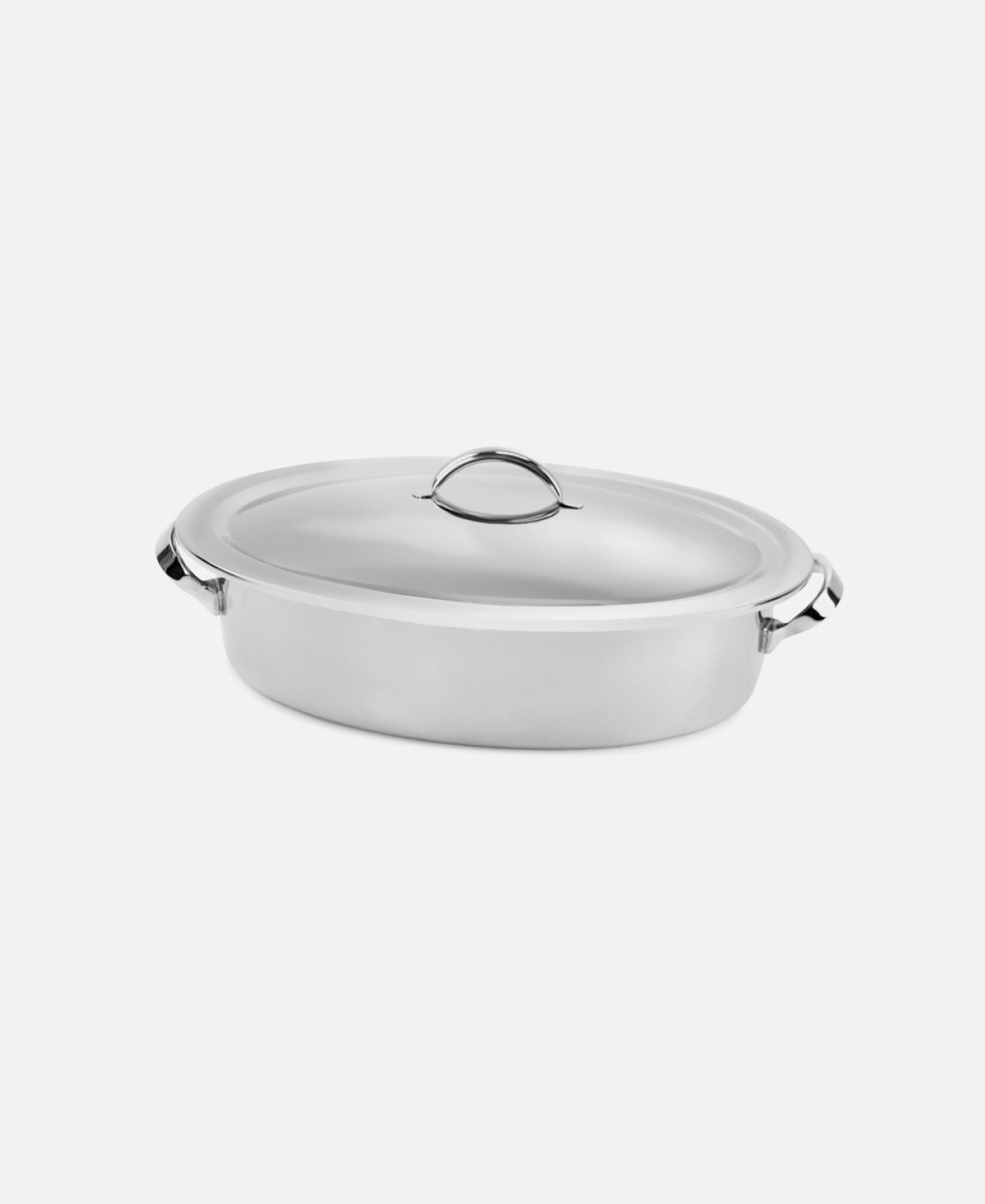 Oval Chafer With Lid And Homestyle Induction Bowl - Steel