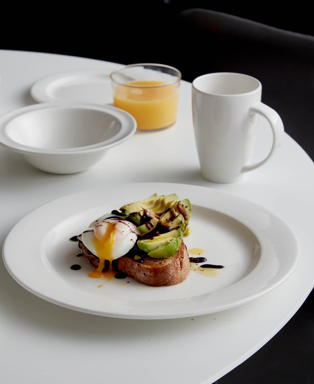 Plato Llano Monaco - Blanco