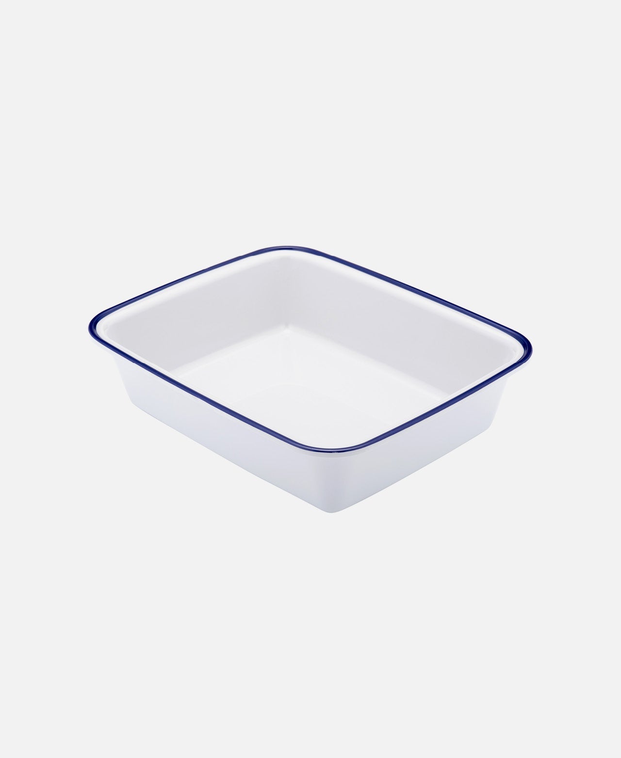 Fuente Enamelware - Blanco / Azul