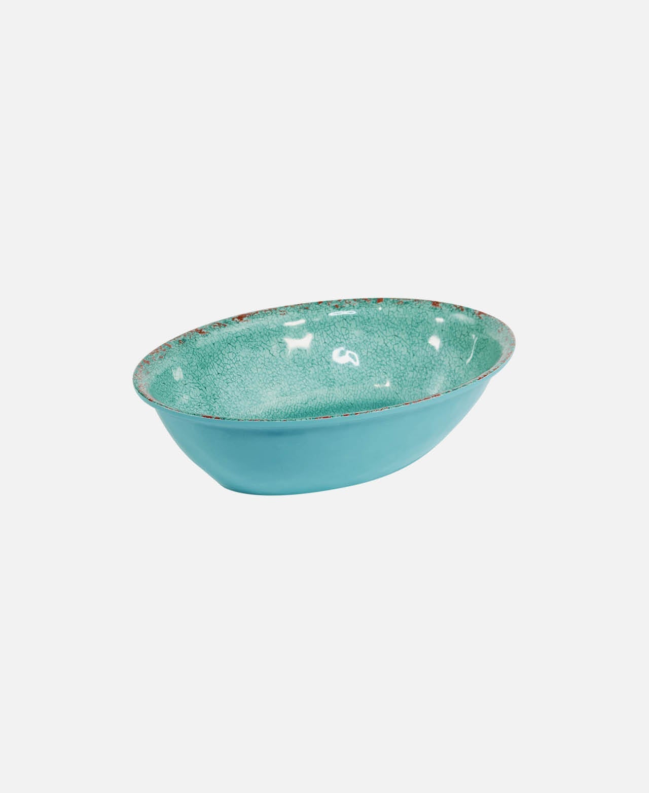 Casablanca High Oval Bowl - Blue