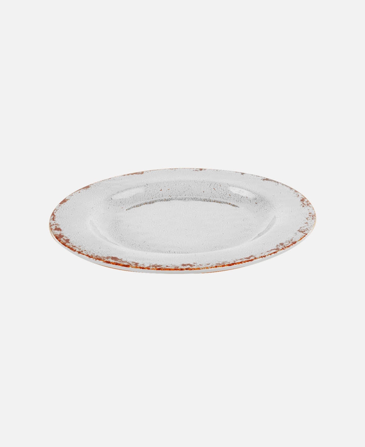 Casablanca Low Oval Bowl - White