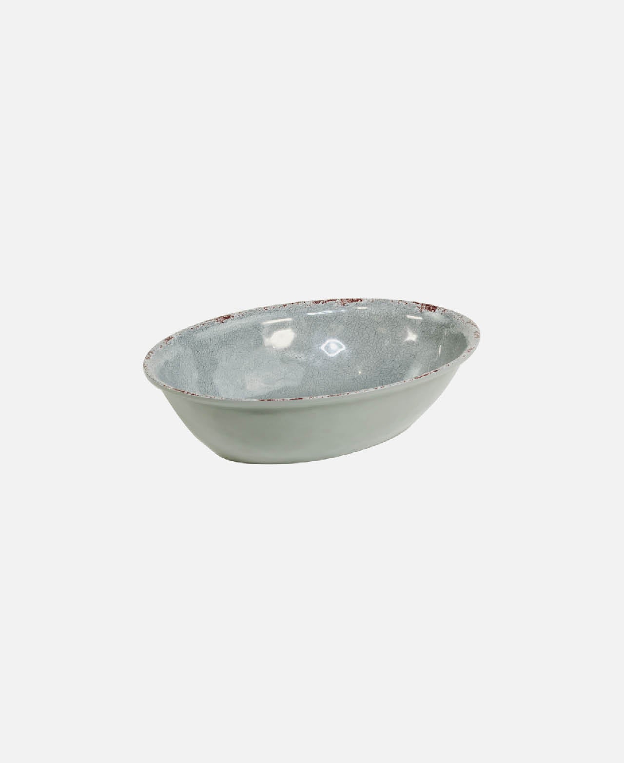 Casablanca Tall Oval Bowl - Gray