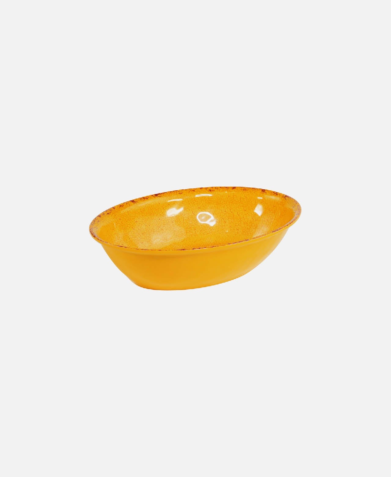 Casablanca High Oval Bowl - Orange