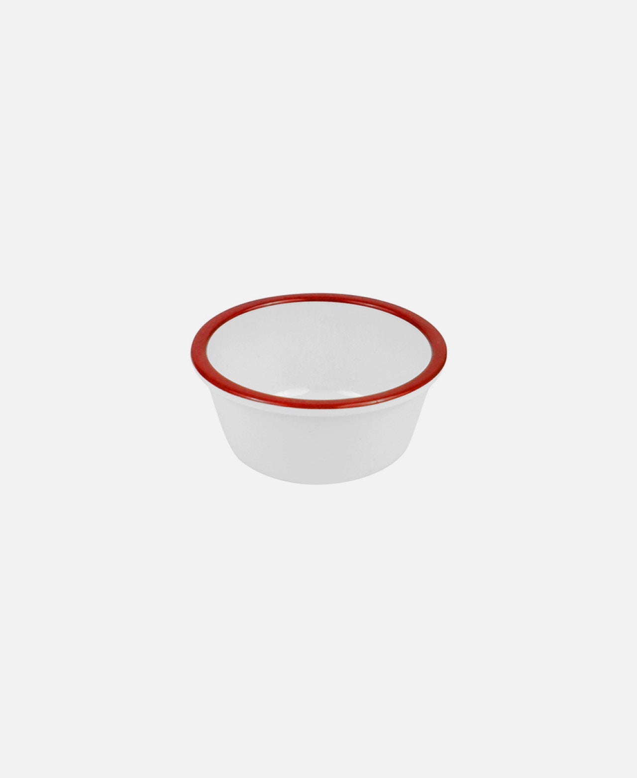 Enamelware Ramekin - White/Red