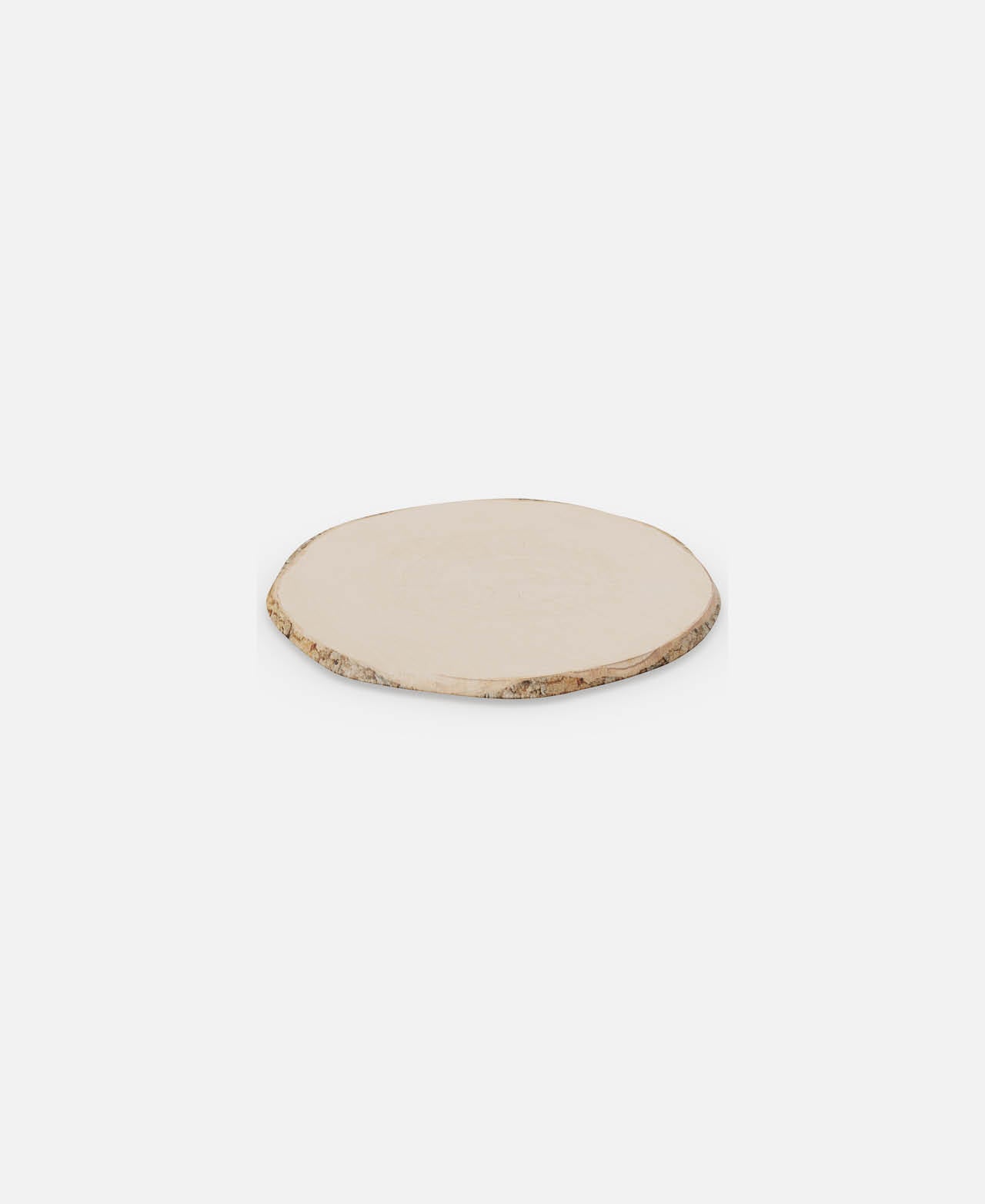 Wood Bark Platters Round Tray - Brown