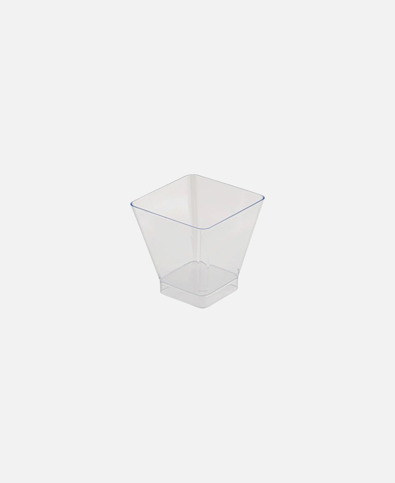 High Square Bowl - Transparent