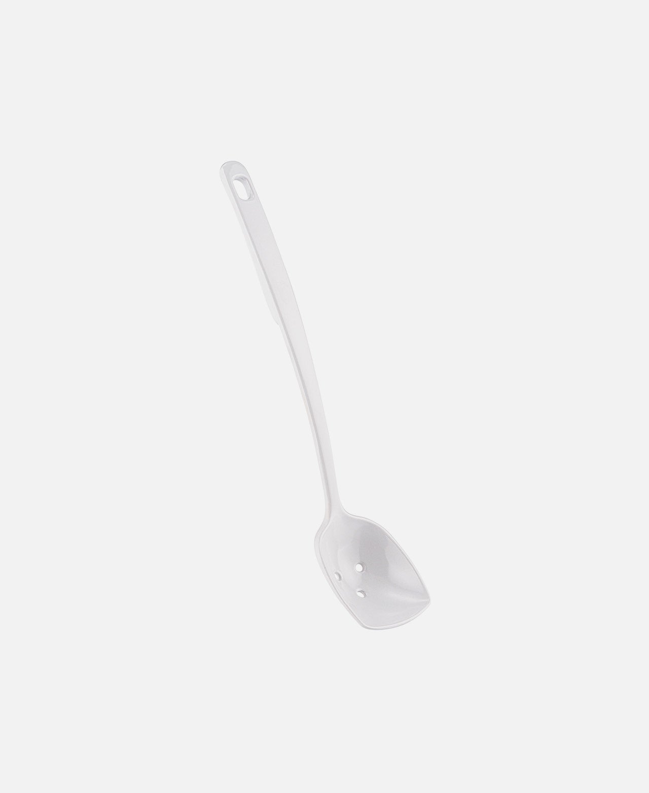 Serving Spoon with Indentations - White