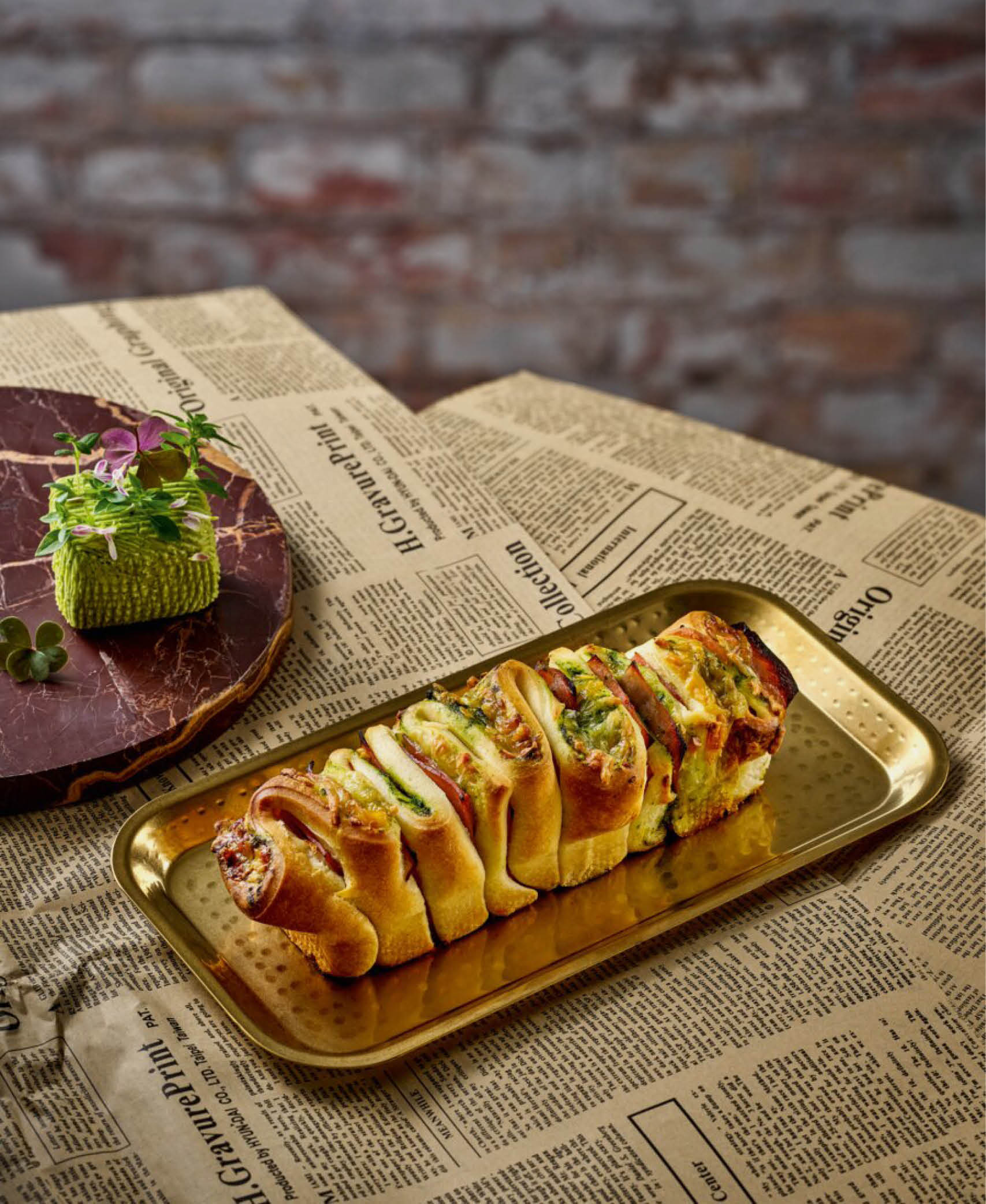 Bandeja rectangular Spotlights - Dorado