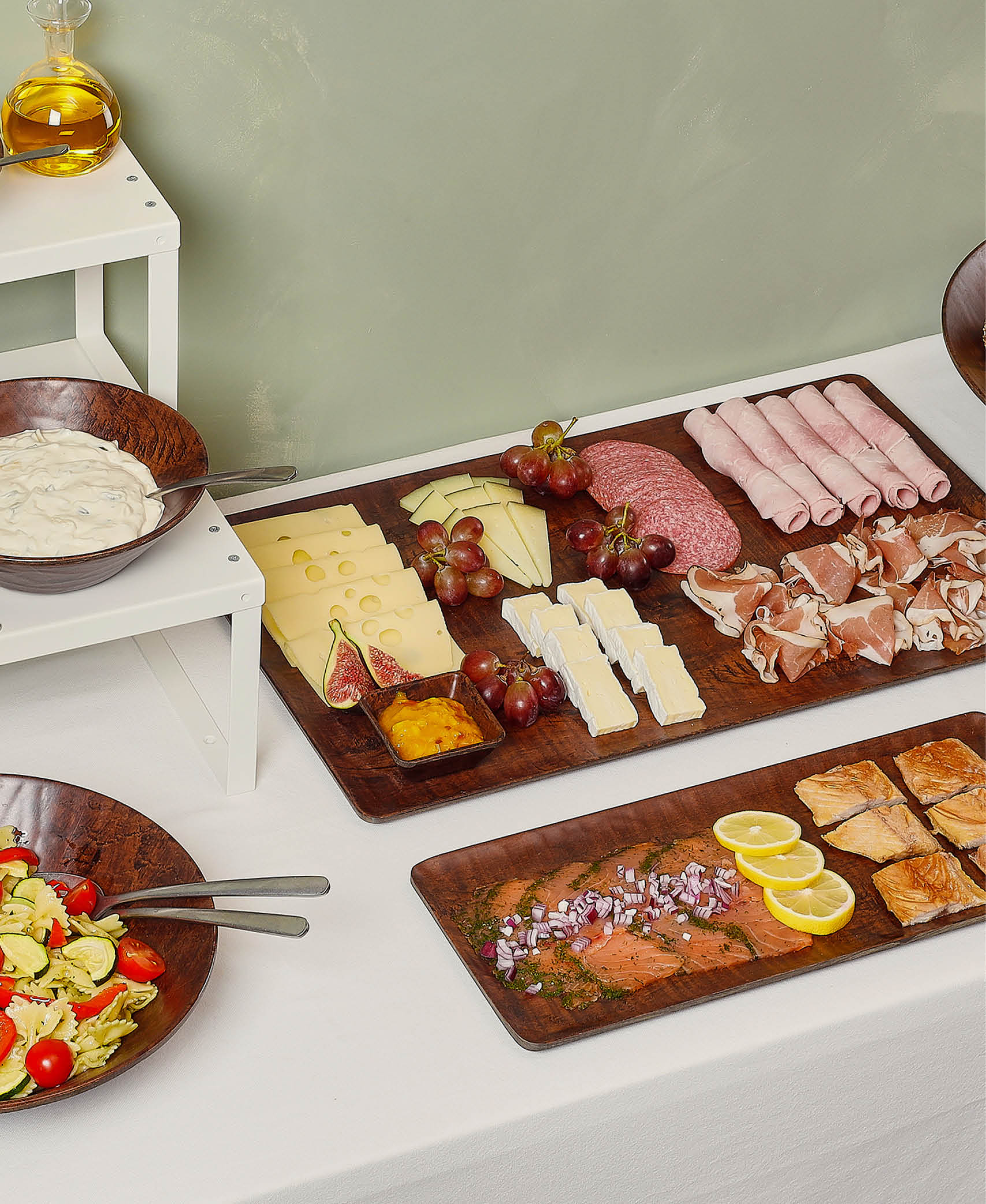 Bandeja alargada grande Omni Chestnut - Marrón
