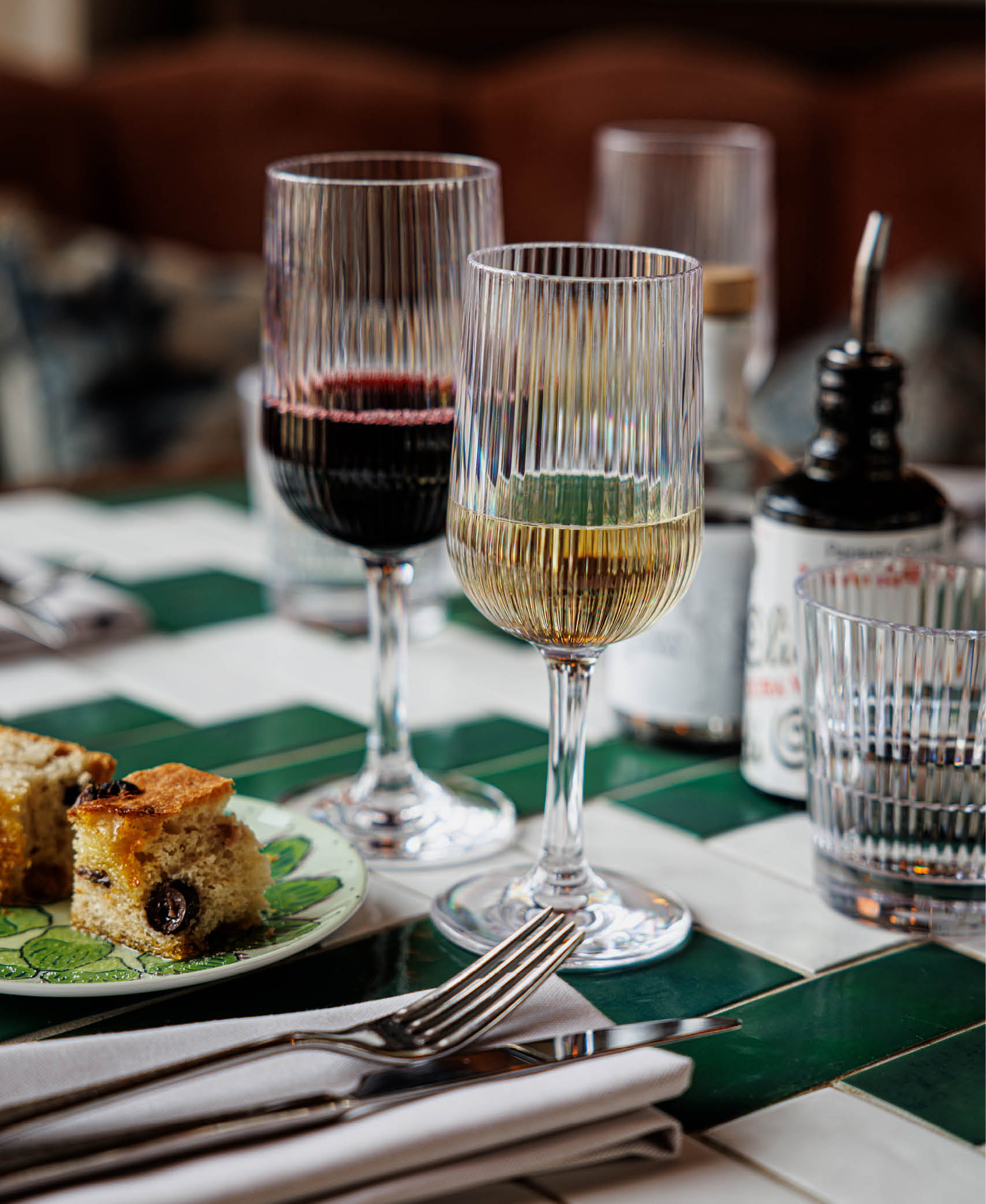 Copa Vino Stripe - Transparente