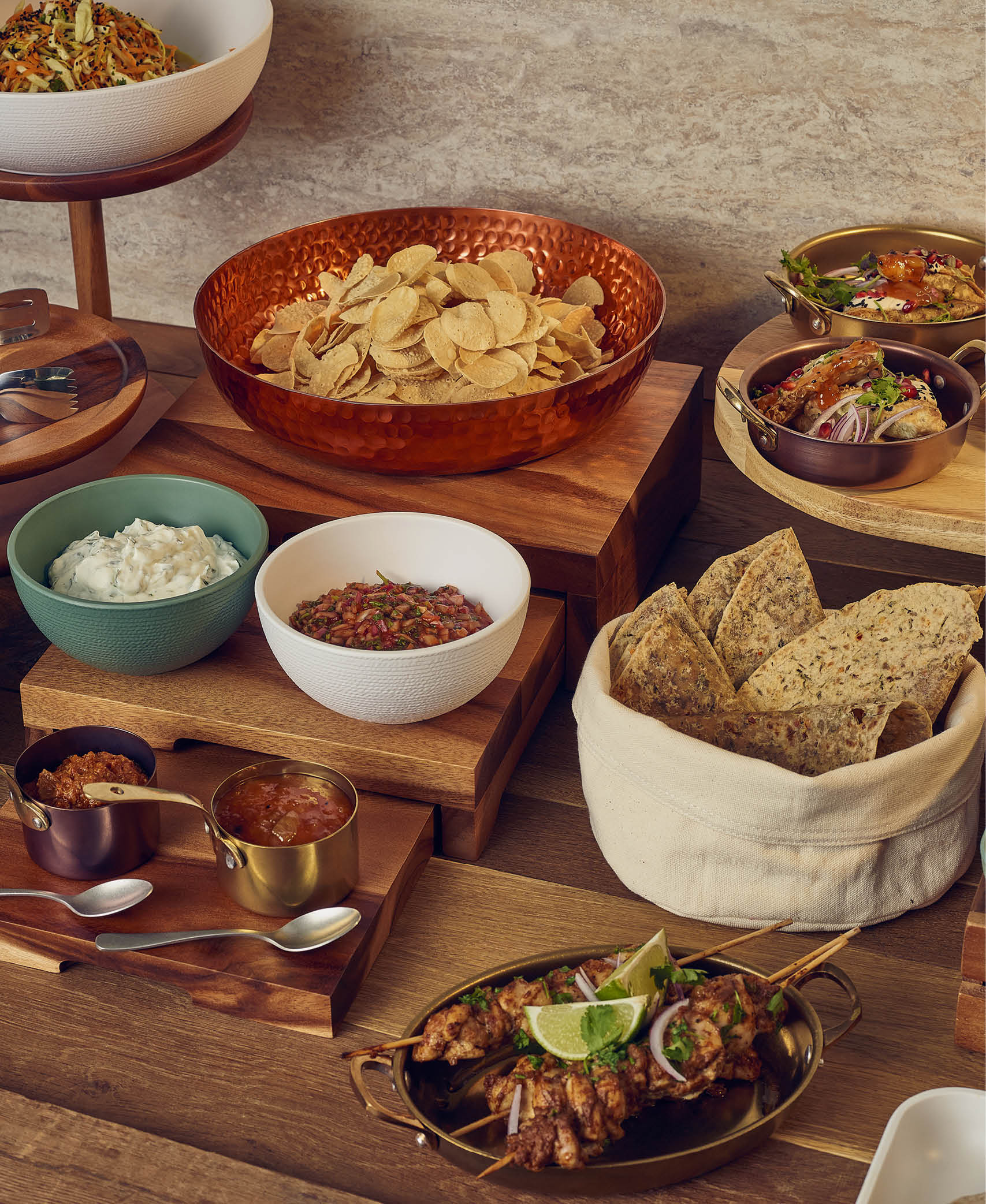 Bol buffet Jute - Blanco