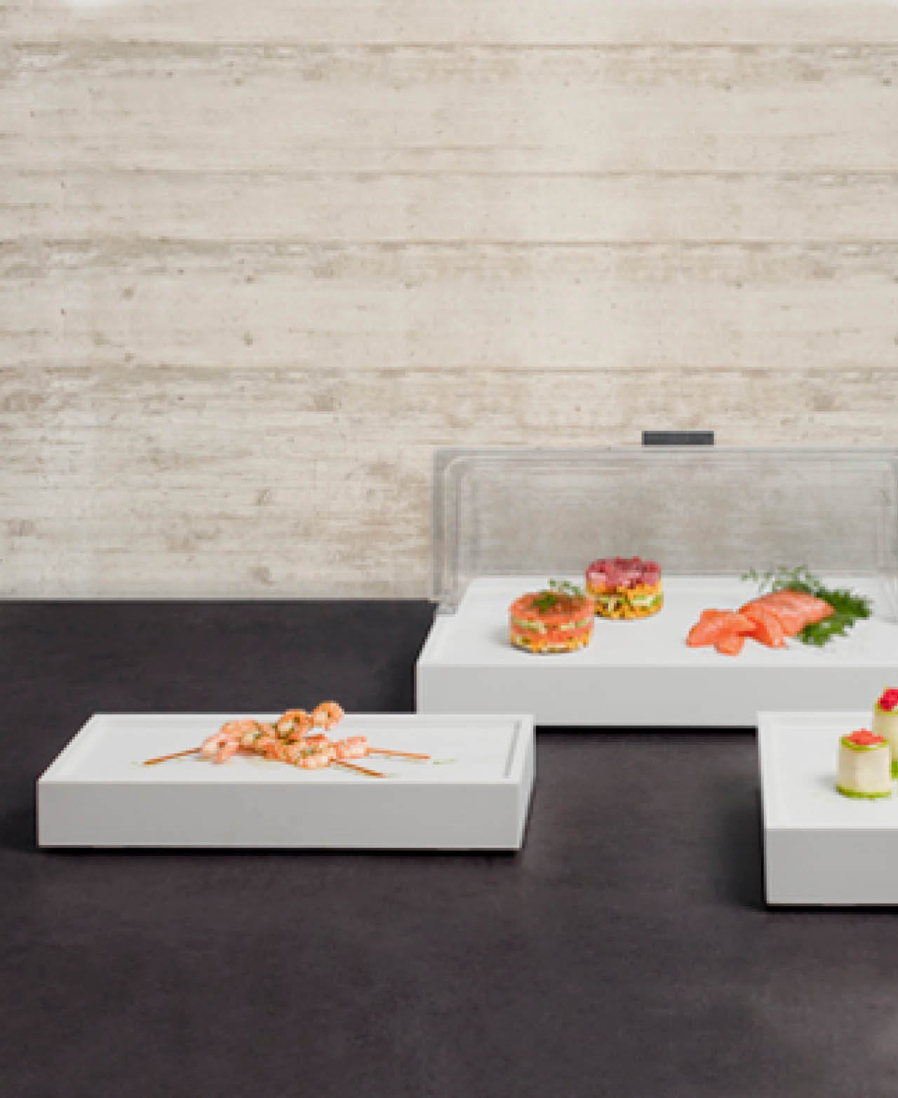 Caja Grande Con Tapa GN 1/1 Ice - Blanco