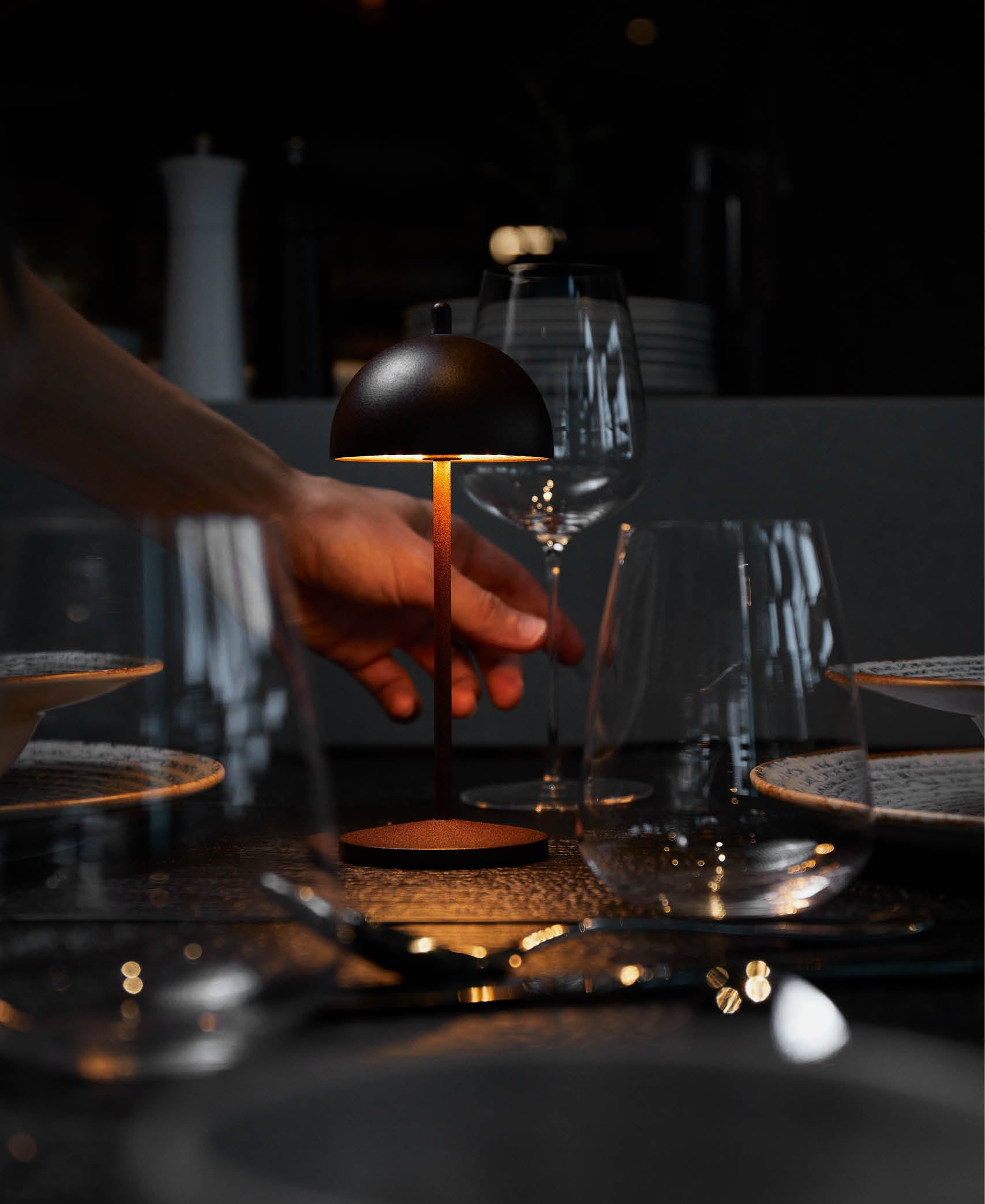 Lámpara LED Mesa Yuyu Alice - Negro