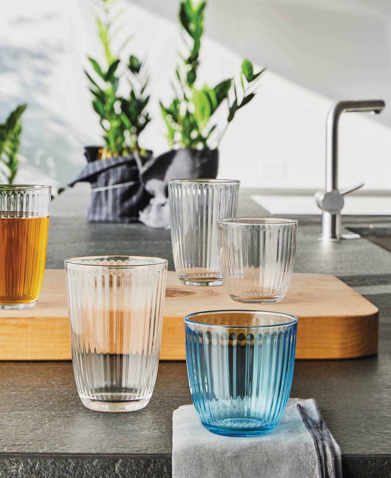 Vaso Line Aqua - Azul