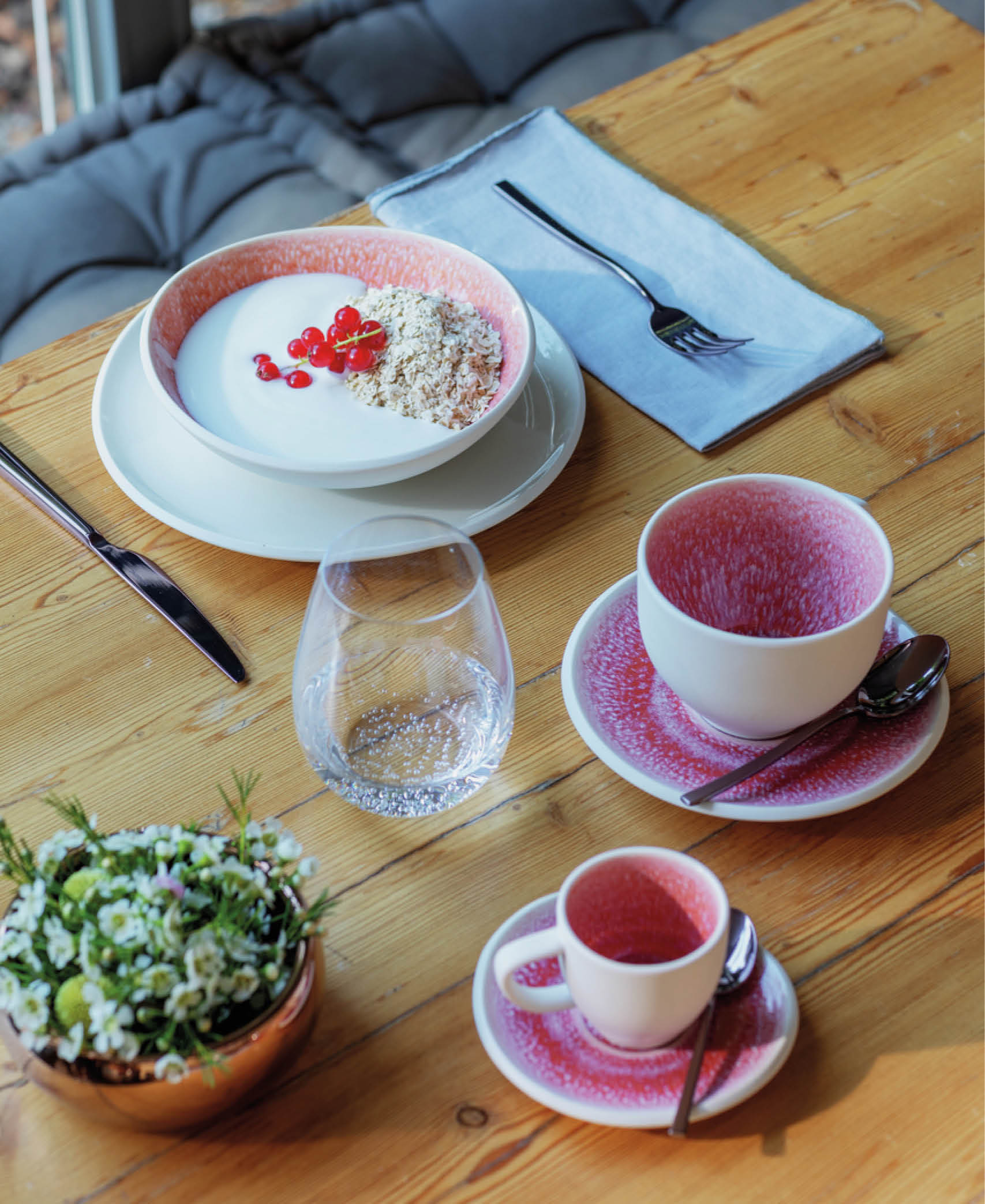 Platillo Espresso Junto - Rose Quartz