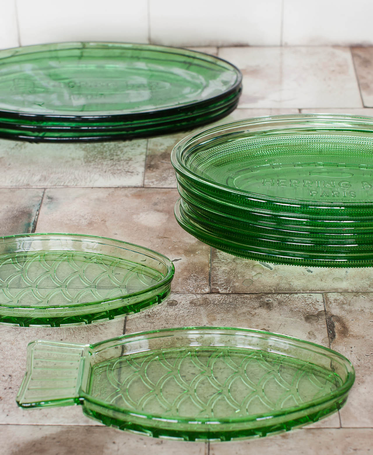 Plato pez Fish & Fish - Verde transparente