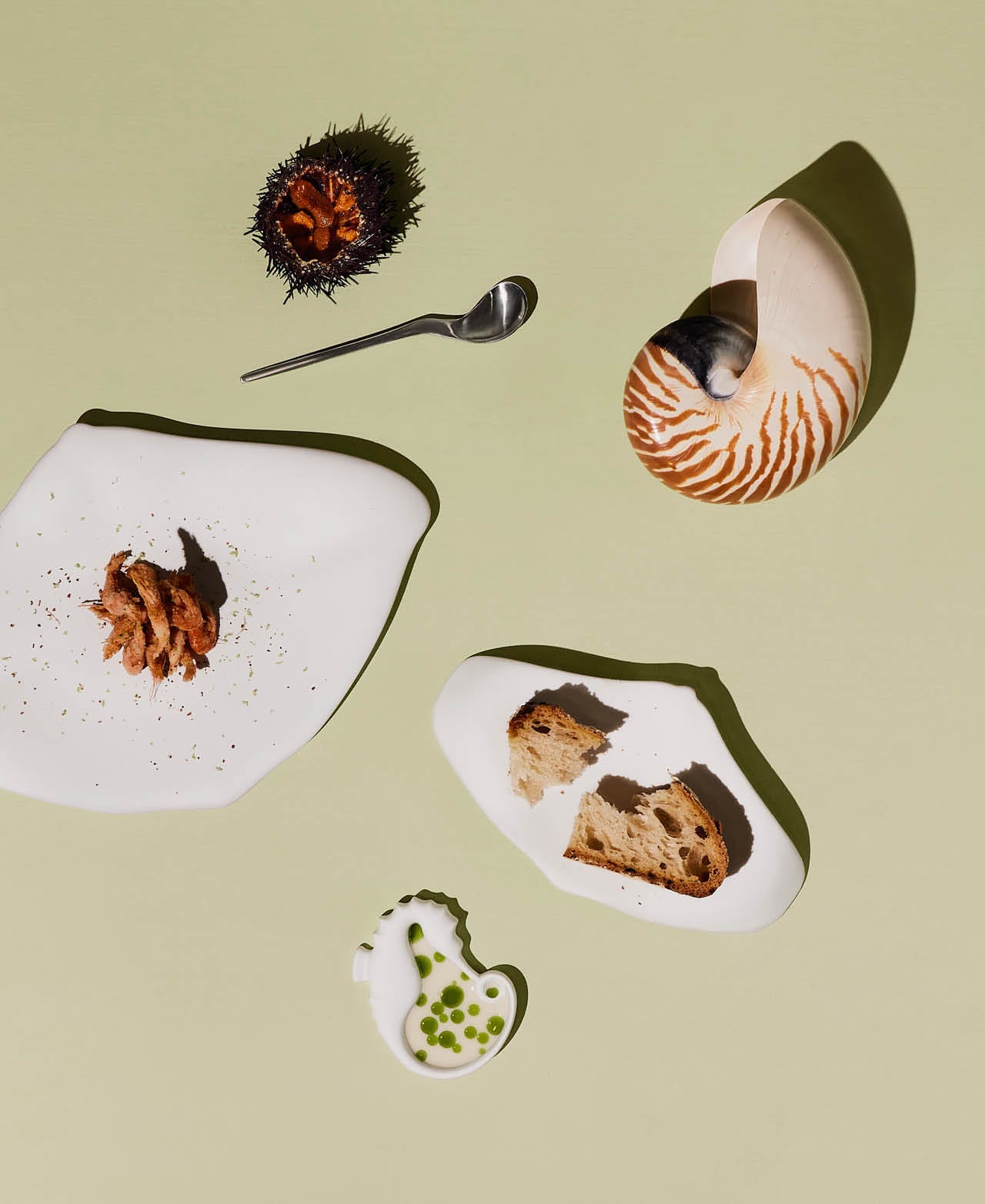 Plato Postre Raya Ocean Cook - Blanco Mate