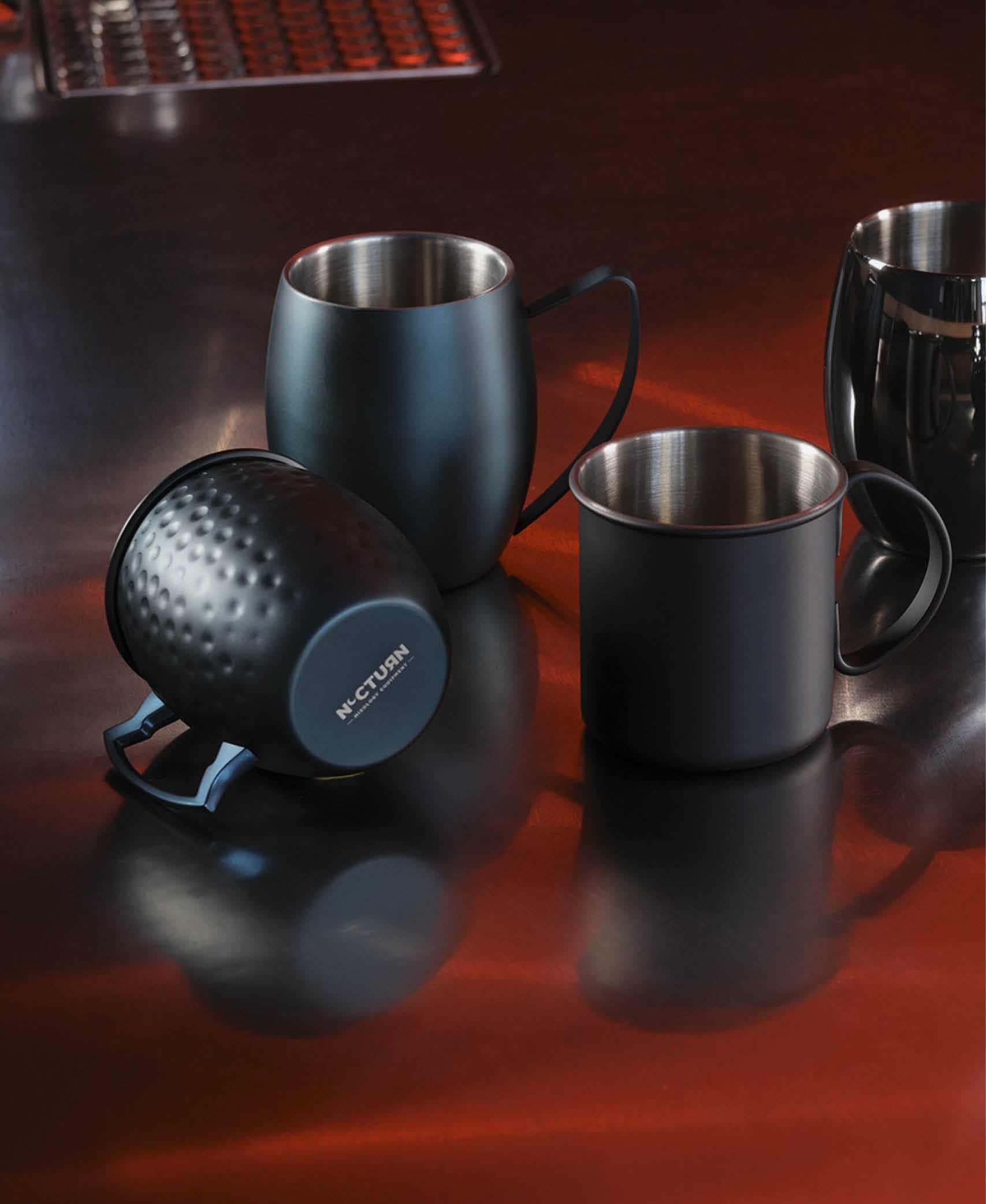 Taza Moscow Mule golpeada Nocturn - Azul