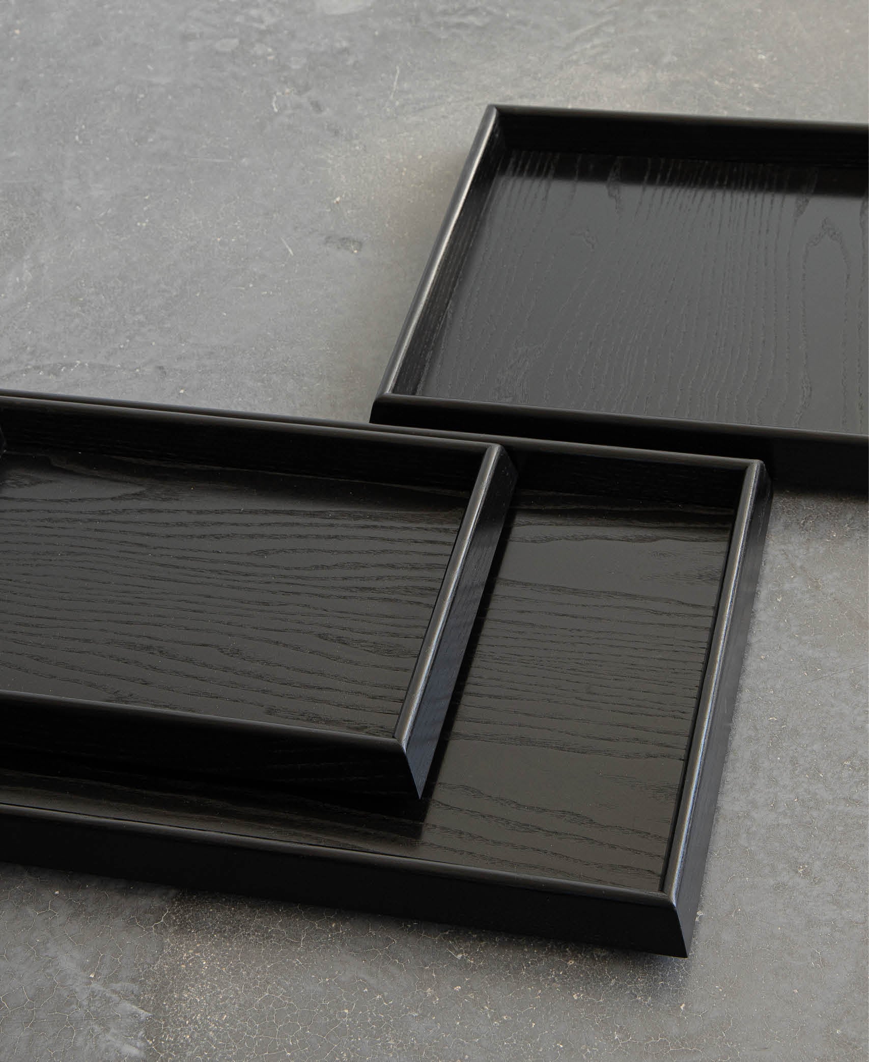 Bandeja grande Polygon - Negro