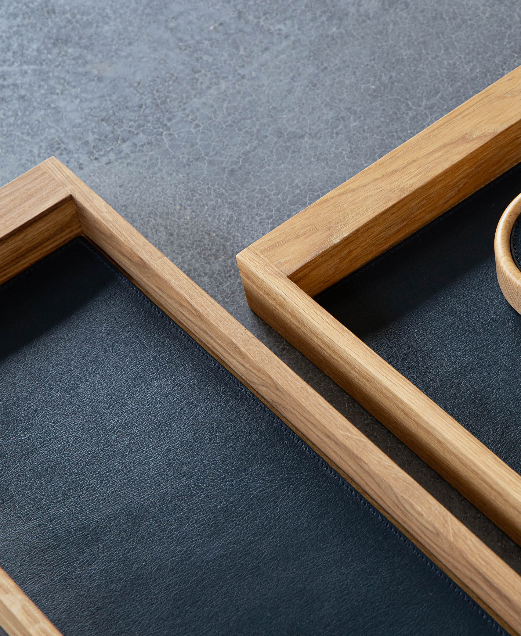 Mantel Individual estrecho Bonsai - Negro