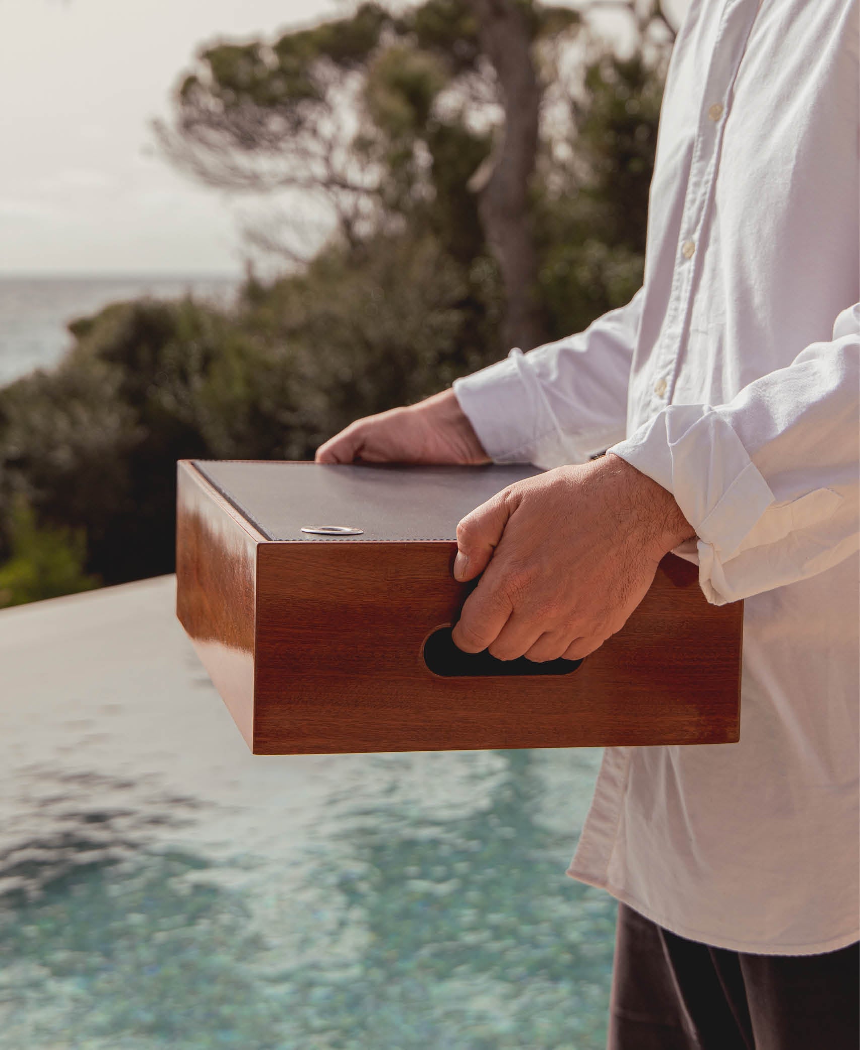 Caja s/ tapa Bonsai - Marrón