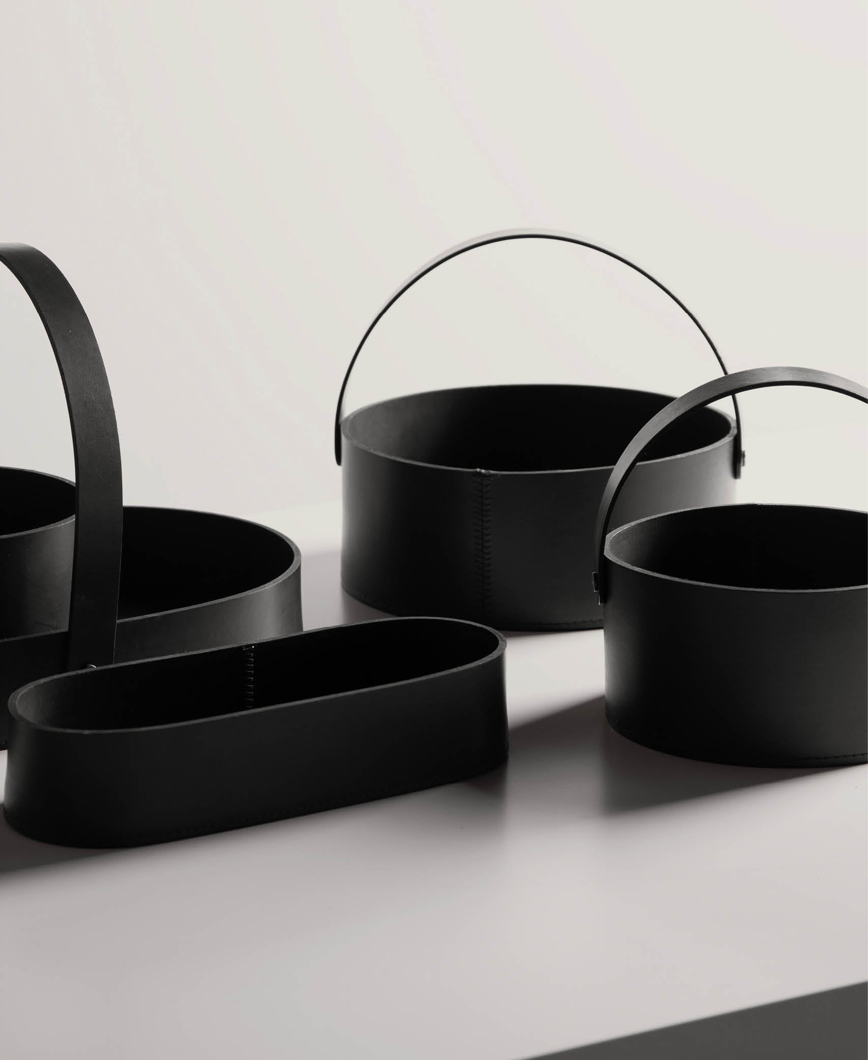 Cesta Con Asa Cinde - Negro