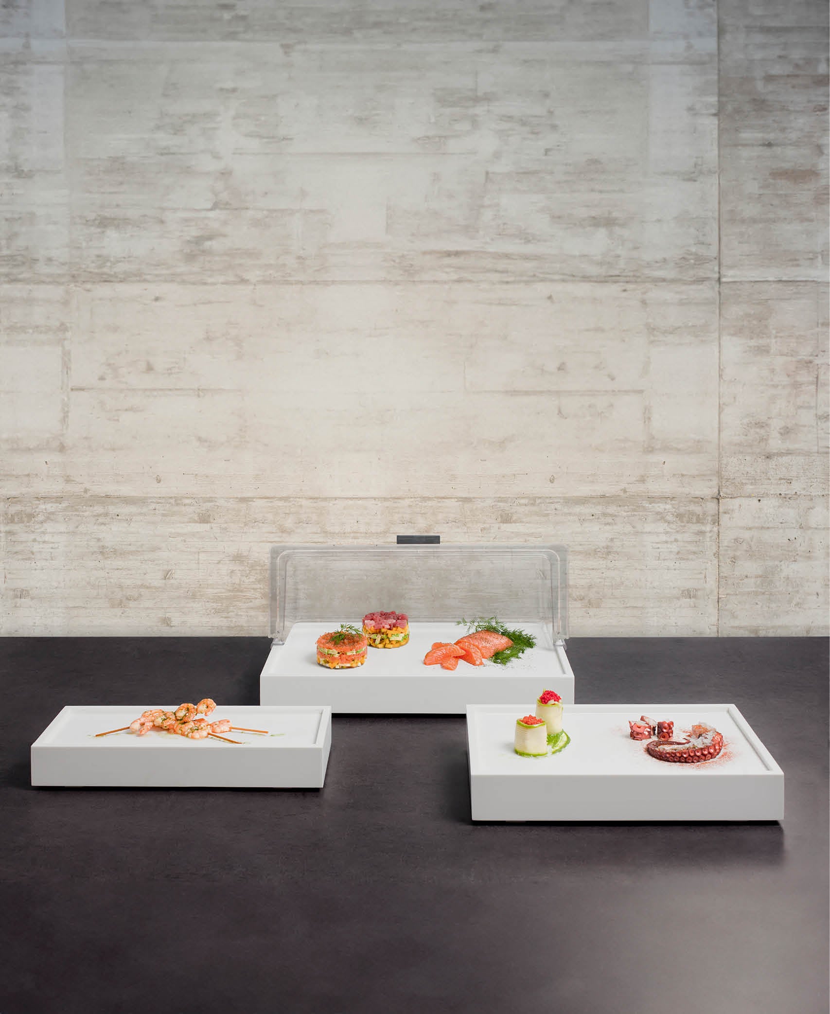 Caja Grande Con Tapa GN 1/1 Ice - Blanco