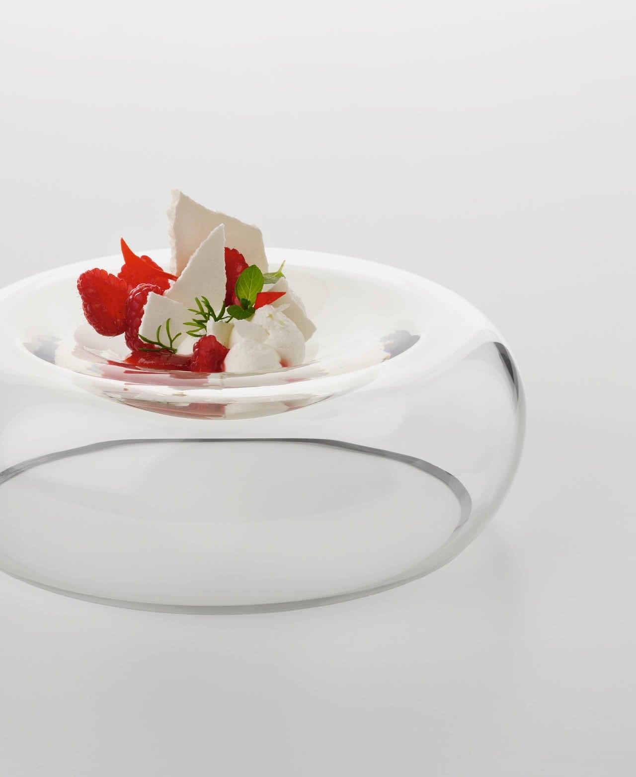 Plato Pequeño Vidrio Infinita - Transparente