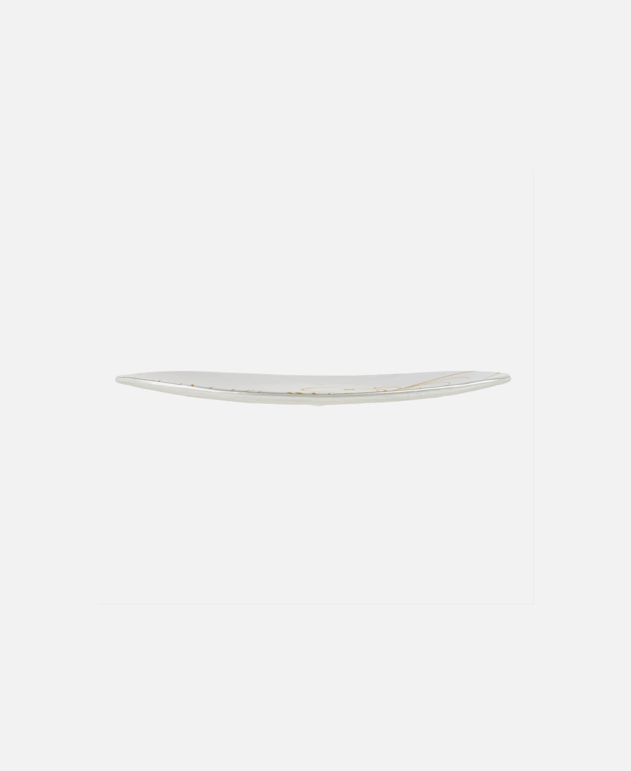 Plato Ovalado Postre - Blanco