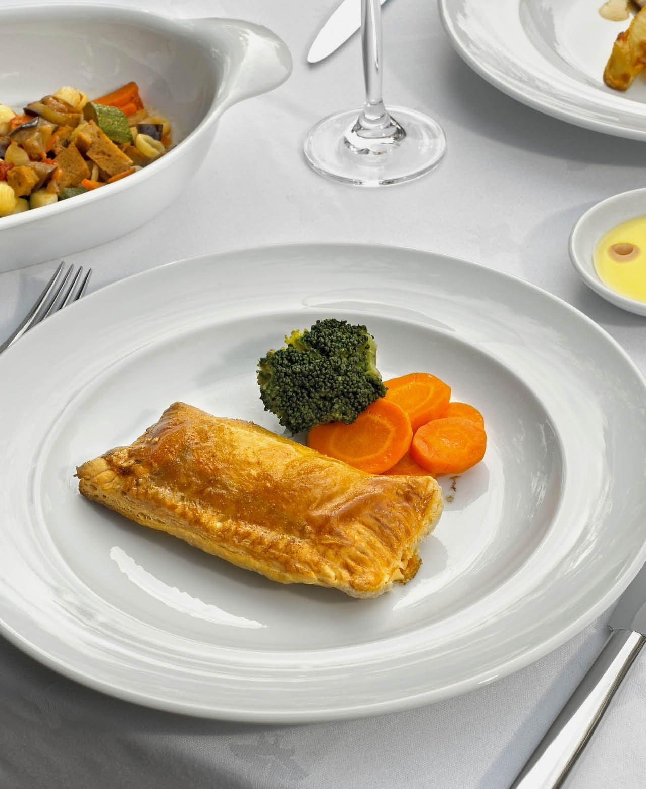 Plato Postre Luna - Blanco