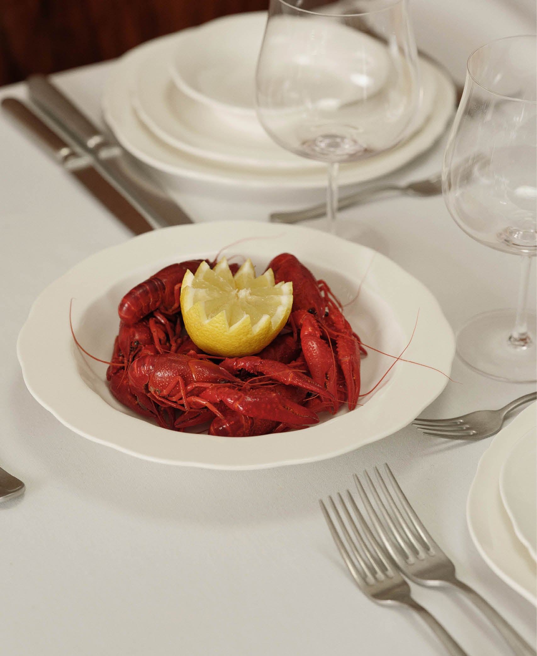 Plato alto Silhouette - Blanco